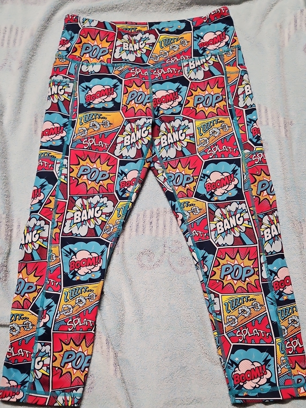 Constantly Varied Gear Comic Pop-Print Capris - Red, Blue, Yellow, Black
